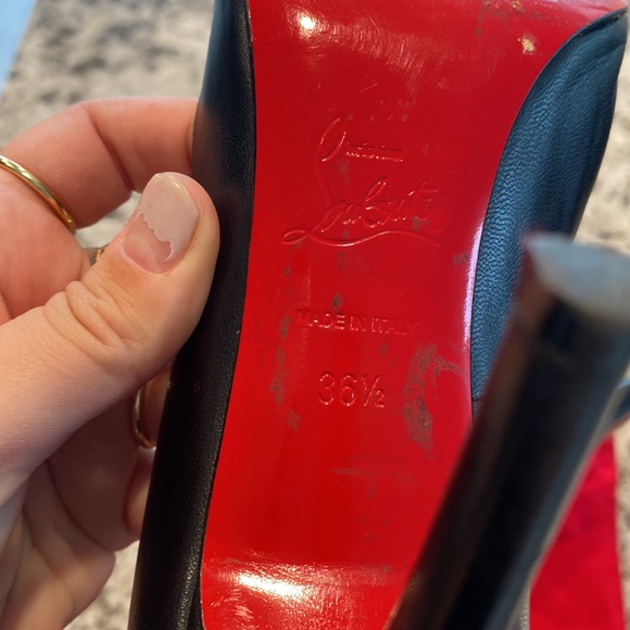 Black Christian Louboutin Stilettos - Picture 3 of 7